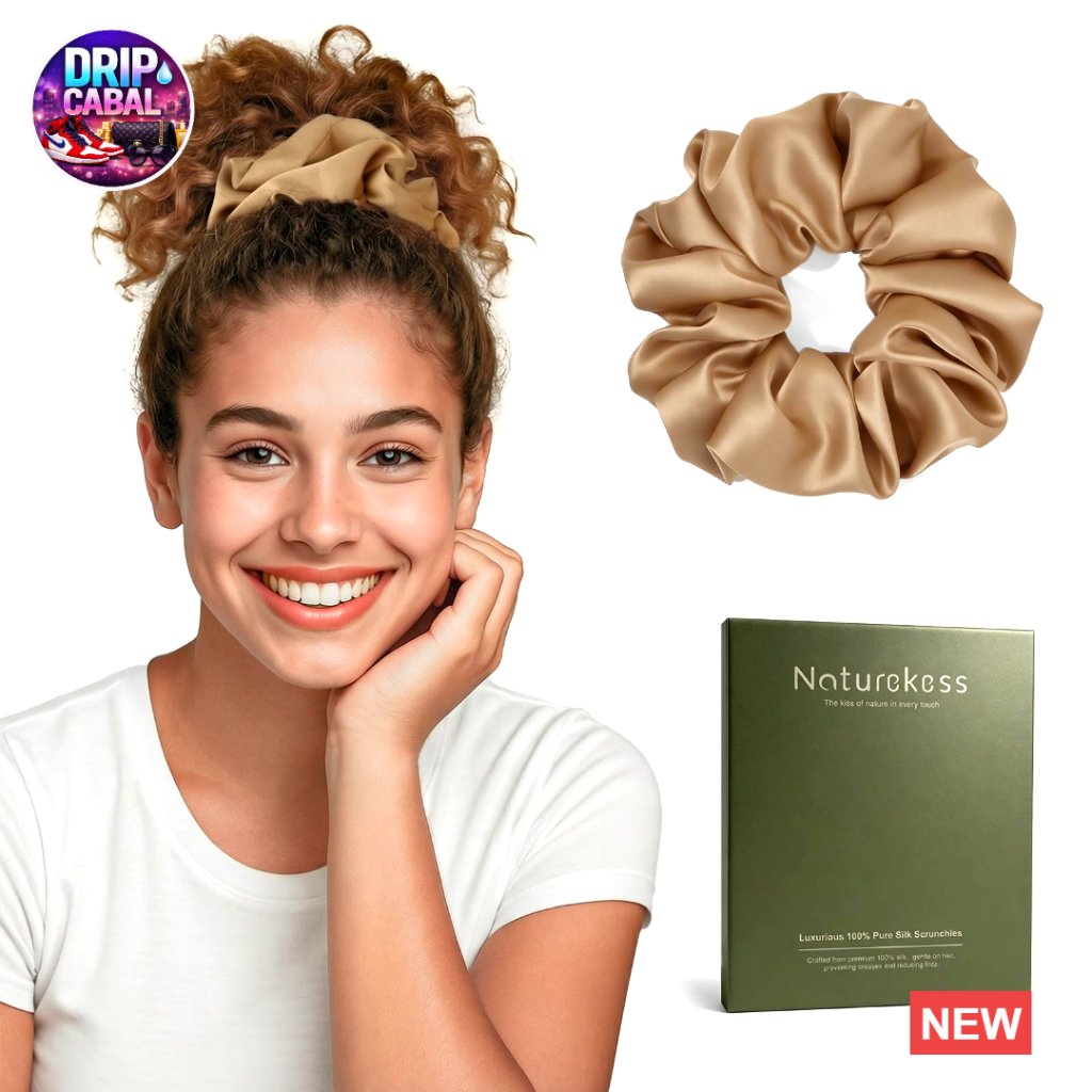 Oversized Silk Scrunchie Gentle No Damage Hair Tie For Sleeping All Hair Types